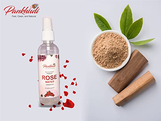 Second image of Sandalwood Powder + Pankhudi Rose Water Combo Pack – 100 gm Each: Premium Skin Care Duo