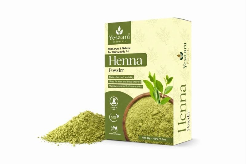 Buy henna powder online – Yesaara Henna Powder 100% pure and natural