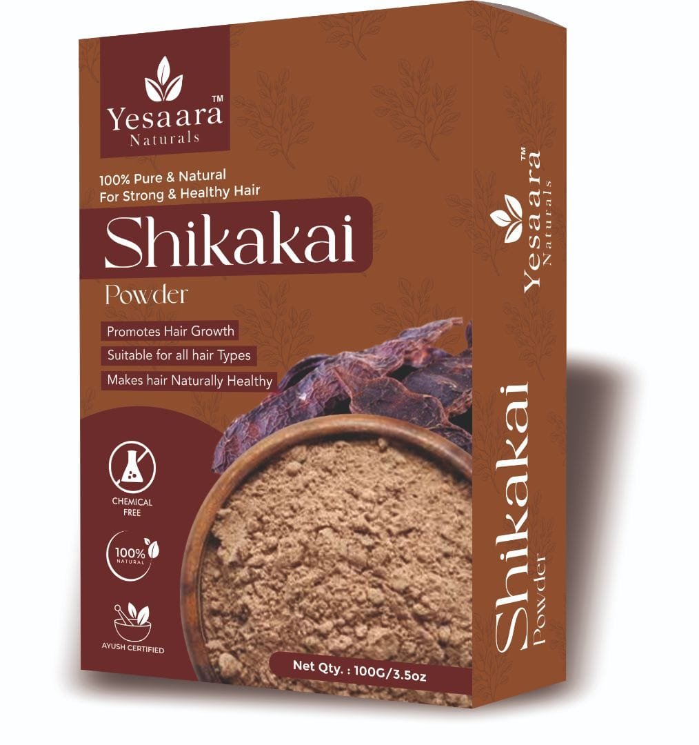Yesaara Naturals Shikakai Powder for hair growth and dandruff control