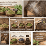 Henna powder for white hair – natural grey hair coverage